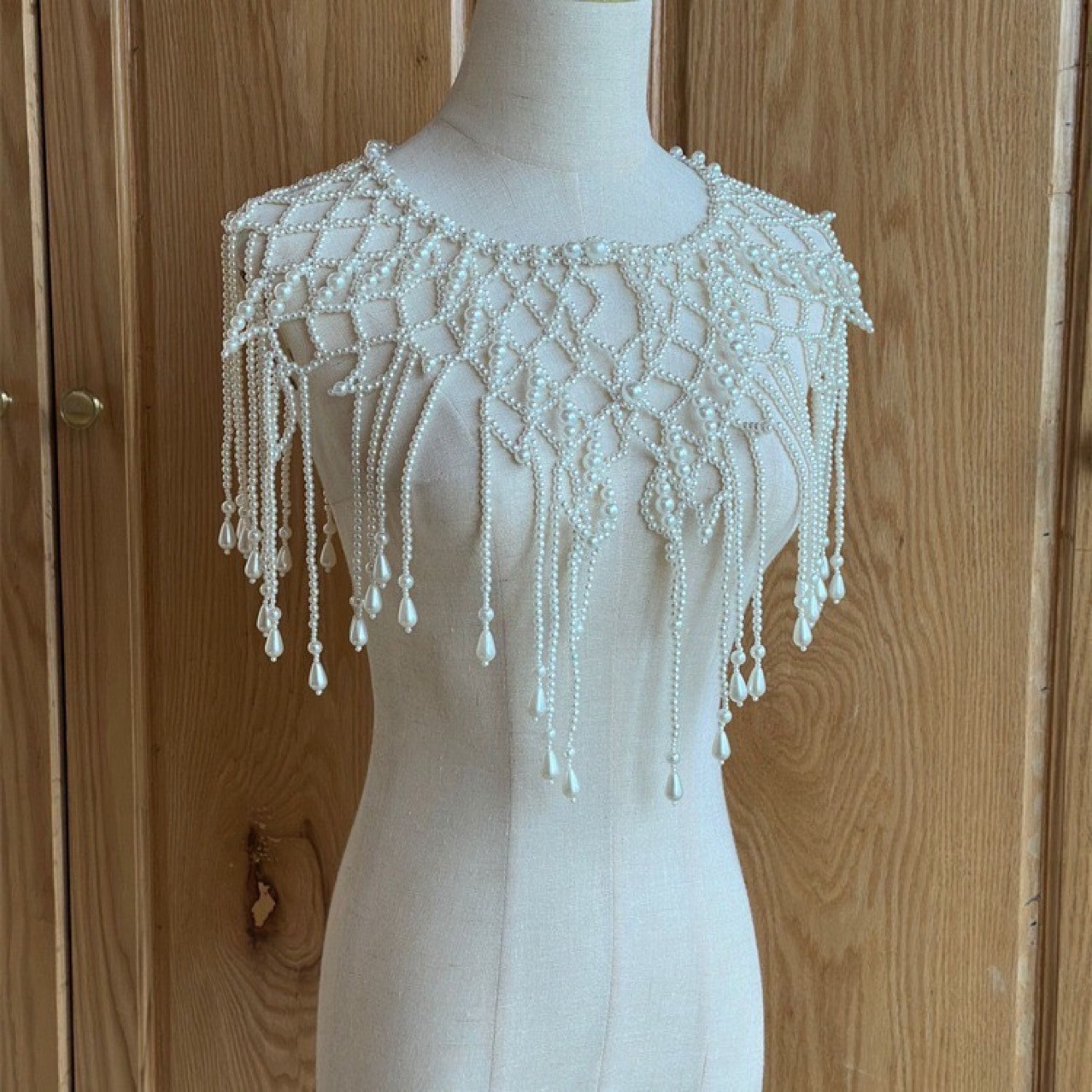 Ethnic Fashion Jewellery - Handmade Pearl Layered Body Chain, Beaded