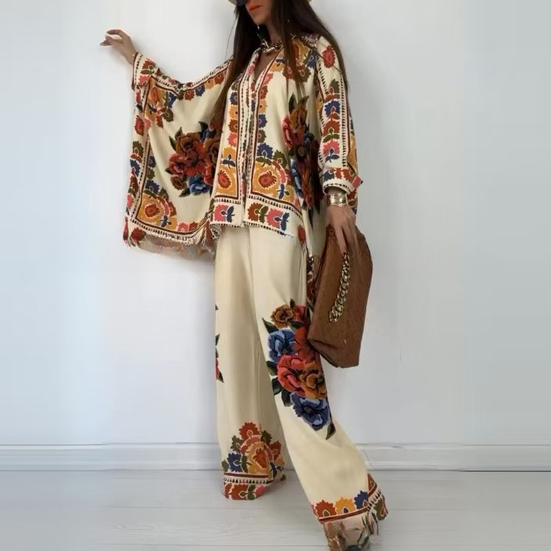 Winter Ethnic Fashion For Women - Ethnic Vintage Fashion Loose Printed Shirts