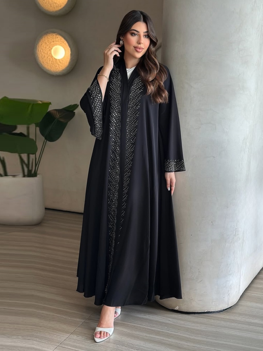 Abaya Modest Wear - Muslim Women Dubai Abaya Luxury Hotfix