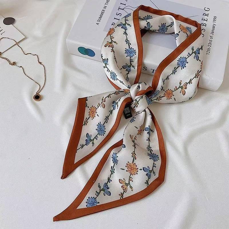 Vintage Floral Silk Silk Scarf - Ethnic Fashion Collection review and price
