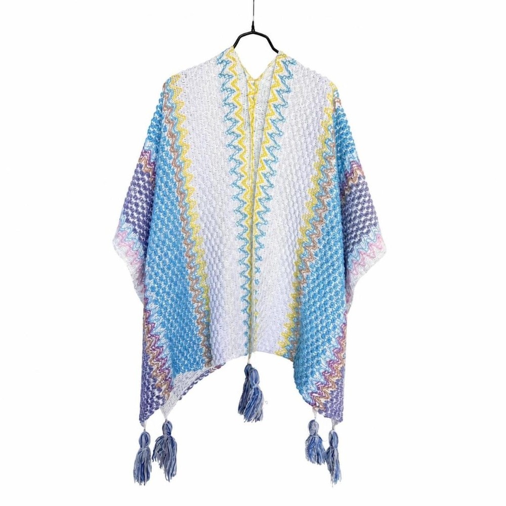 Retro Striped Pattern Knit Pon - Ethnic Fashion Wear review and price