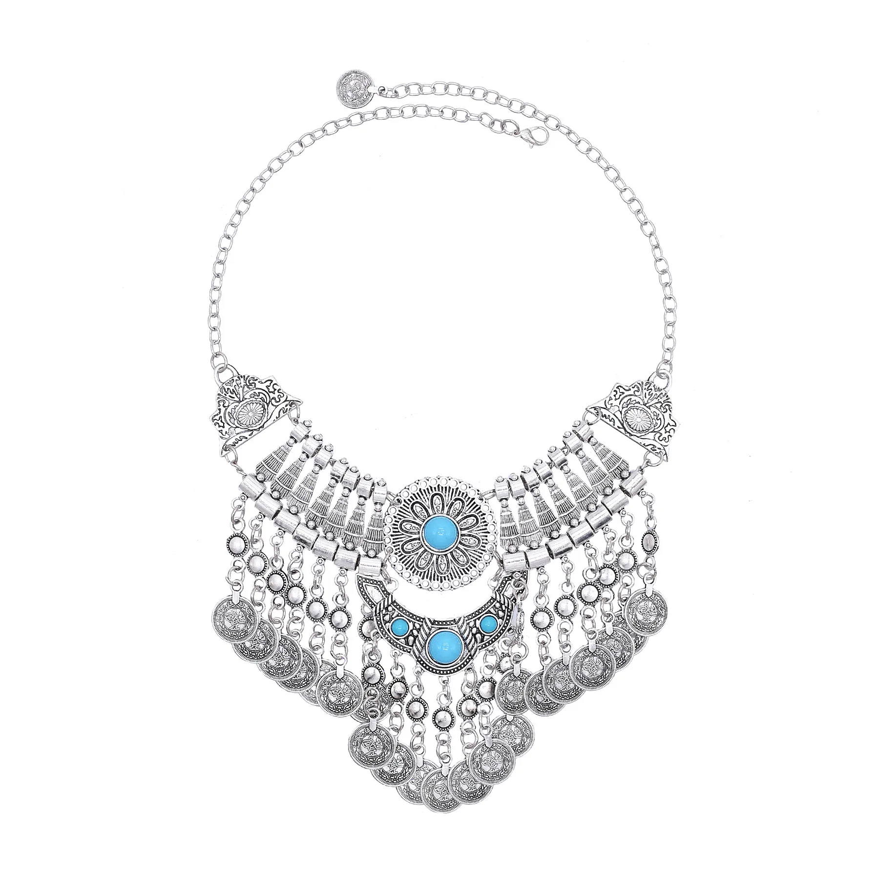 Vintage Silvery Alloy Carved F - Ethnic Fashion Pakistan review and price