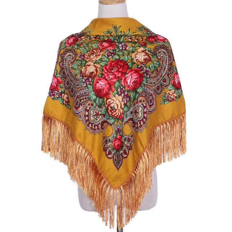 Retro Printed Scarf Winter Boh - Winter Ethnic Fashion For Women review and price