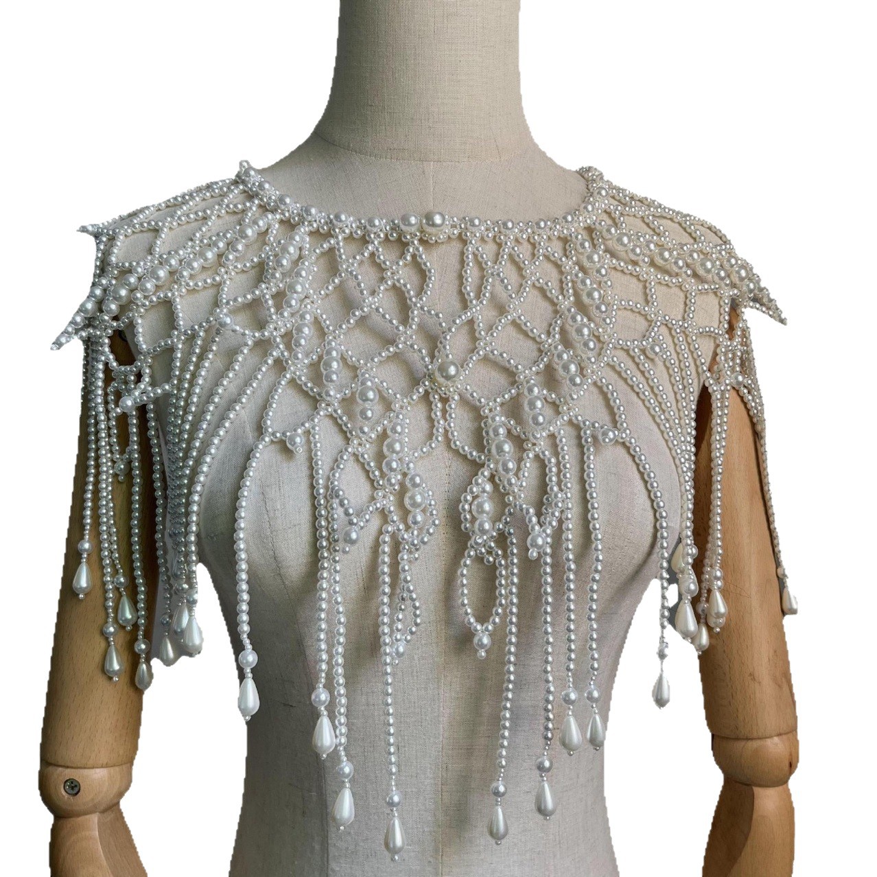 Handmade Pearl Layered Body Ch - Ethnic Fashion Jewellery review and price