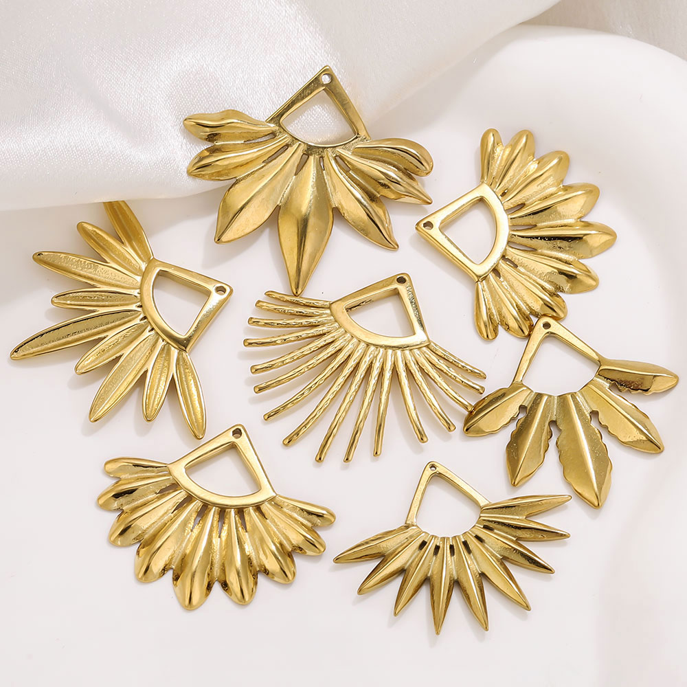 2pcs Stainless Steel Fan Shape - Ethnic Fashion Collection review and price