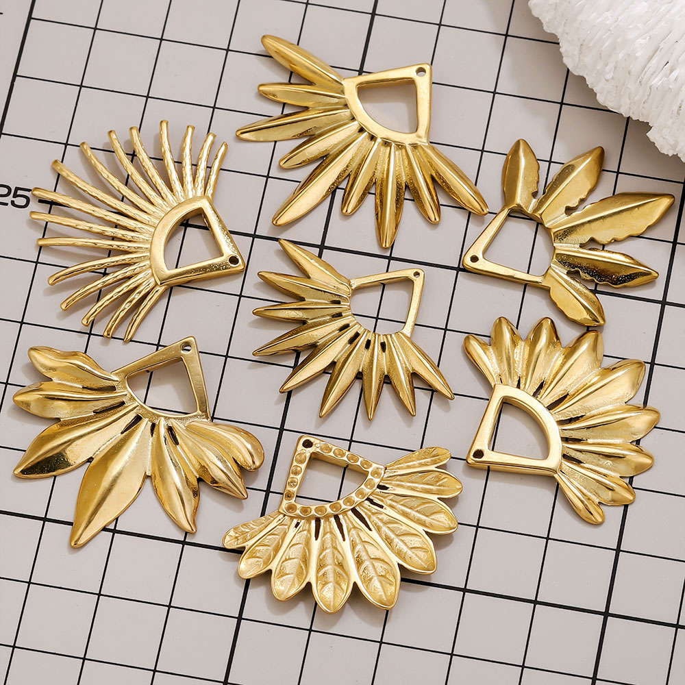 2pcs Stainless Steel Fan Shape - Ethnic Fashion Collection review and price