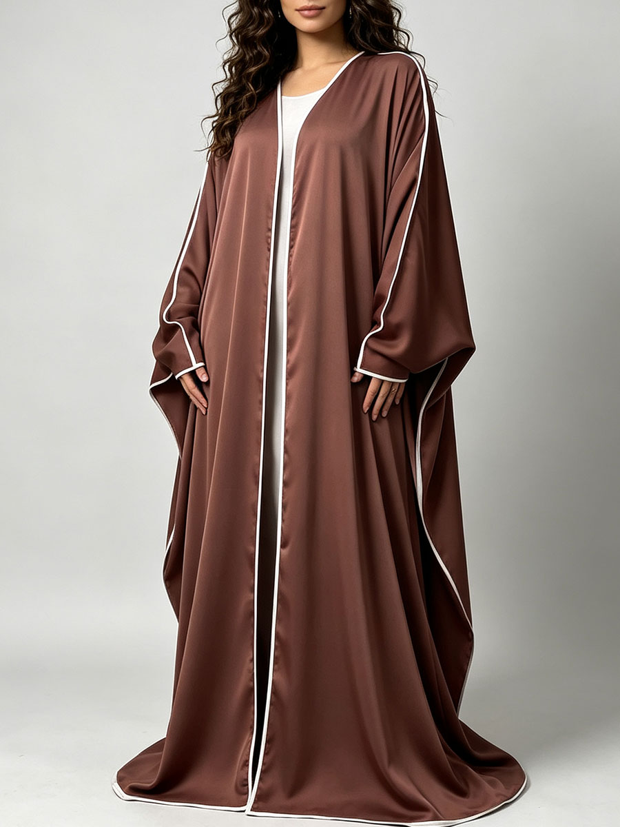 Elegant Satin Abaya Kimono for - Abaya Modest Wear review and price
