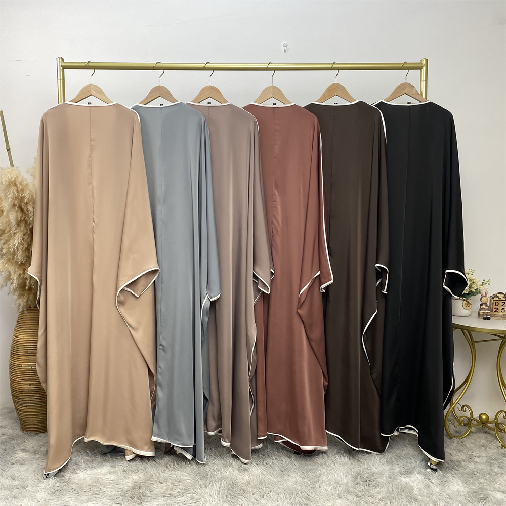 Elegant Satin Abaya Kimono for - Abaya Modest Wear review and price