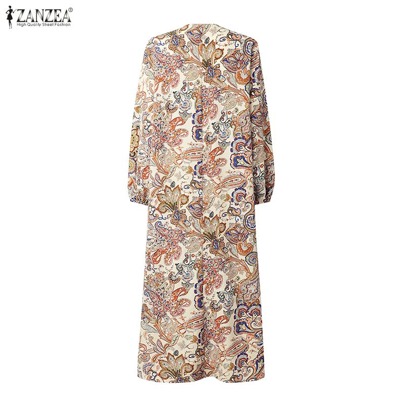 ZANZEA Women Vacation Paisley  - Abaya Modest Wear review and price