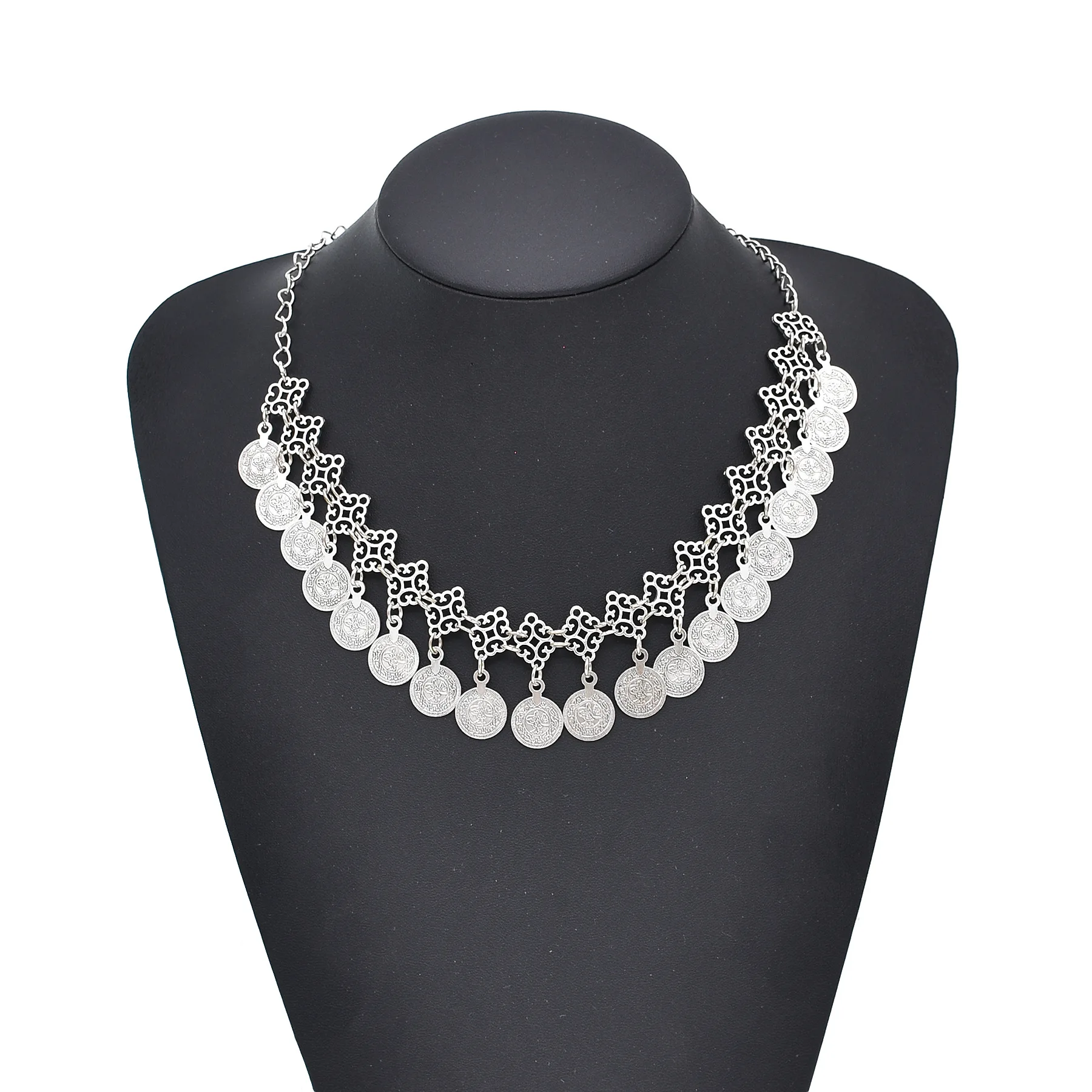 Vintage Coins Pendant Necklace - Ethnic Fashion Pakistan review and price