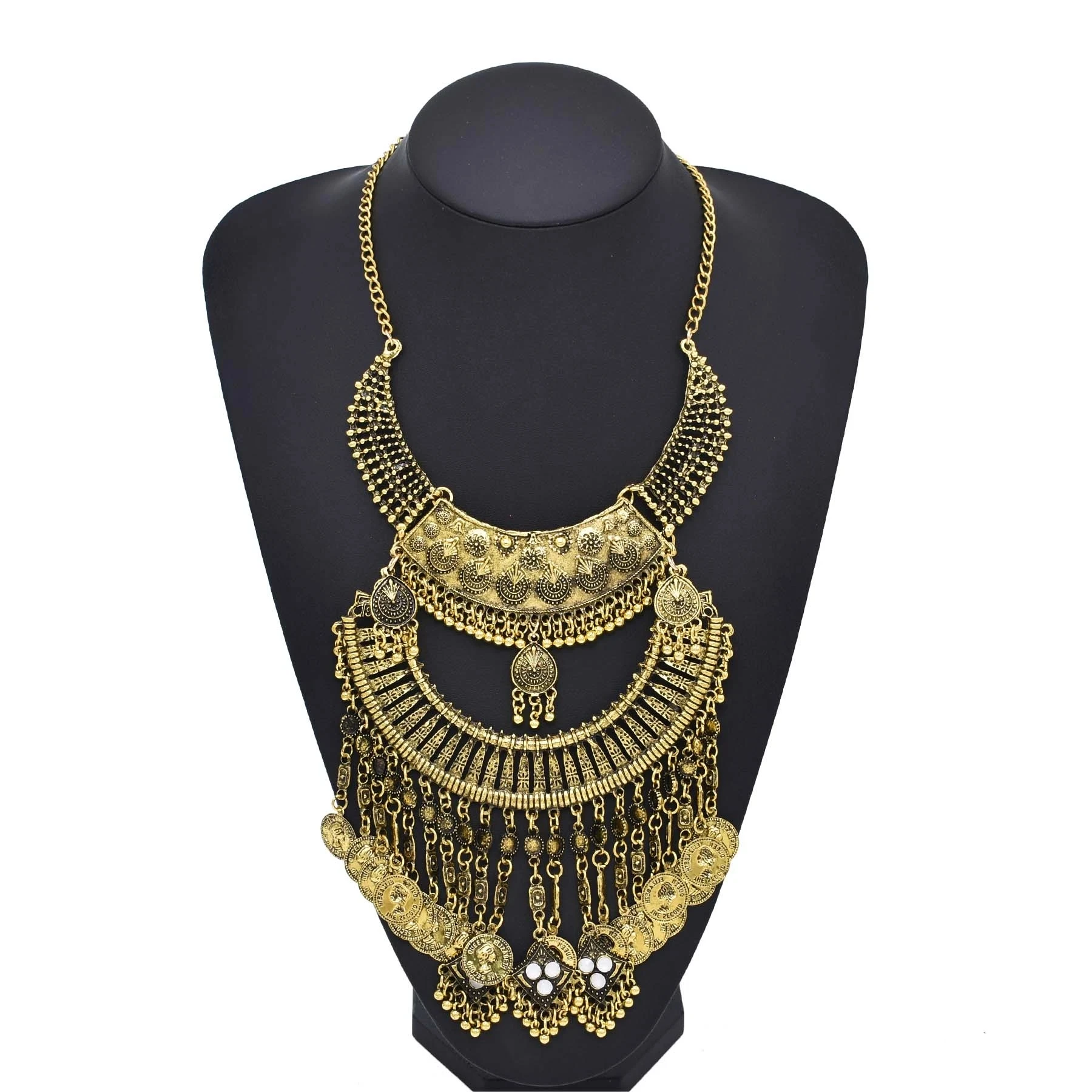 Retro Golden Gypsy Afghan Coin - Ethnic Fashion Pakistan review and price