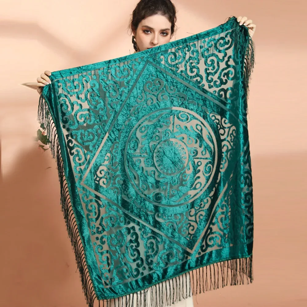 AW25 Velvet Jacquard Shawl wit - Ethnic Fashion Collection review and price