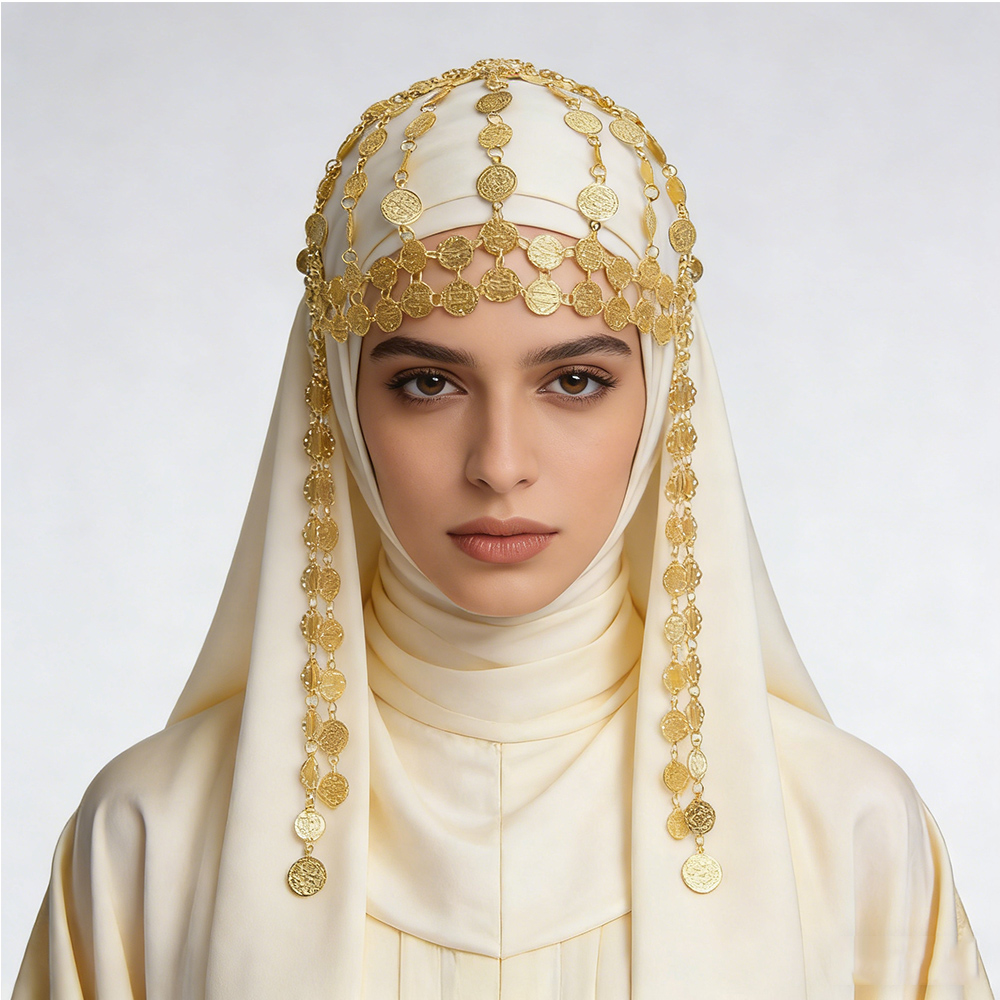 Gold Plated Alloy Coin Beauty  - Ethnic Fashion Pakistan review and price