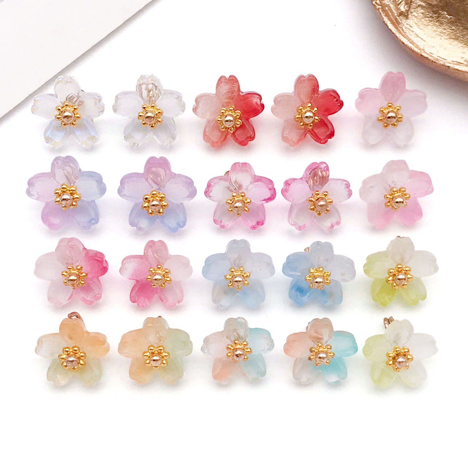 10/20pcs Vibrant Glass Cherry  - Ethnic Fashion Wear review and price