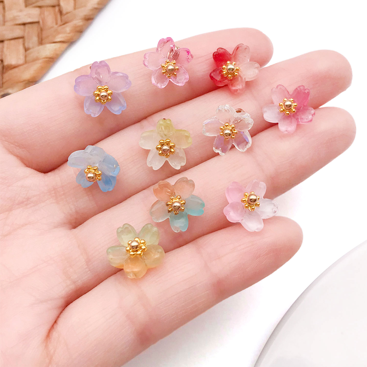 10/20pcs Vibrant Glass Cherry  - Ethnic Fashion Wear review and price