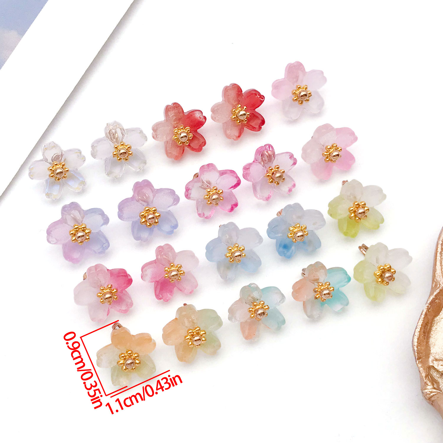 10/20pcs Vibrant Glass Cherry  - Ethnic Fashion Wear review and price